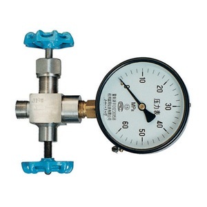 J19W/H pressure gauge three way needle valve